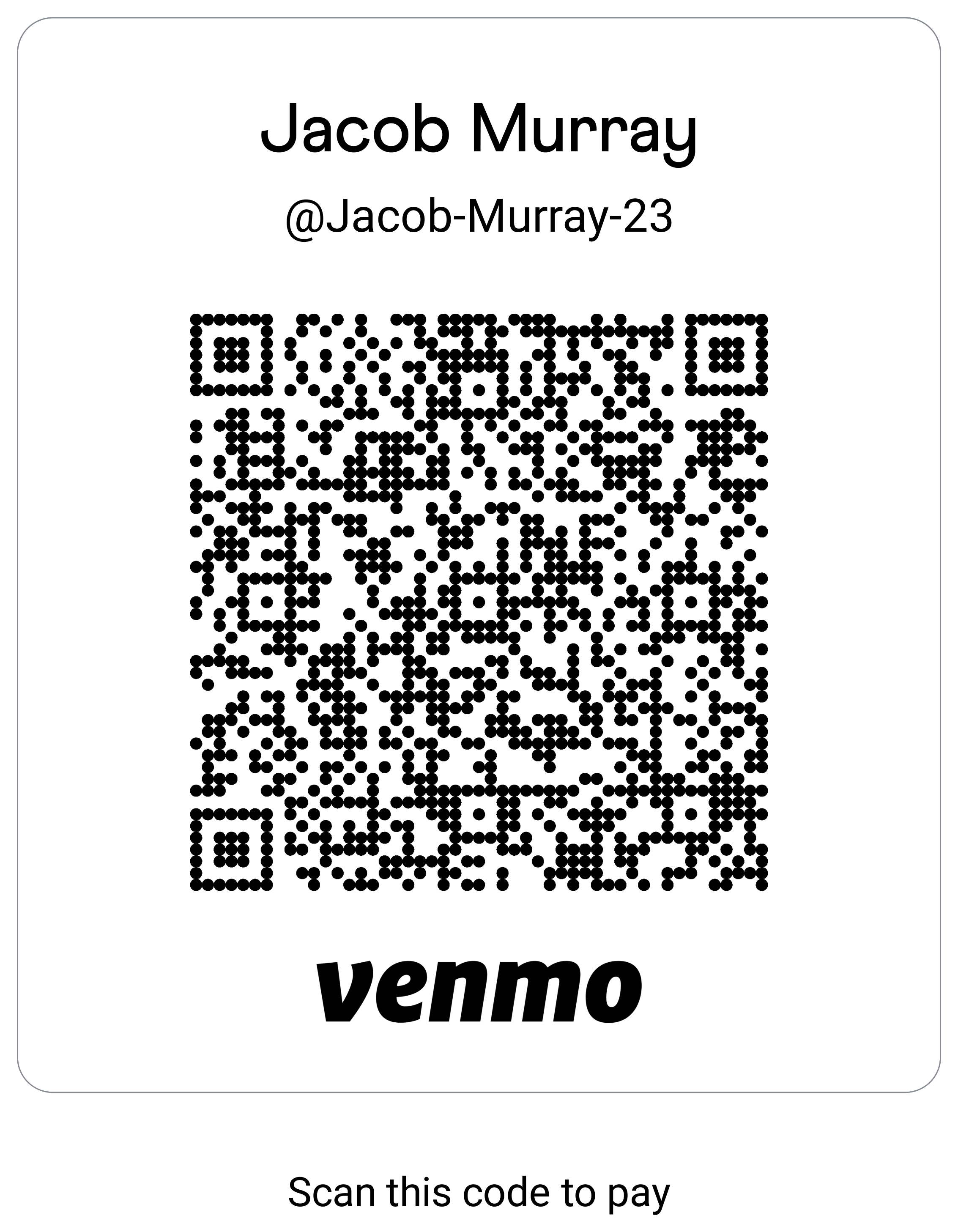 Venmo QR code